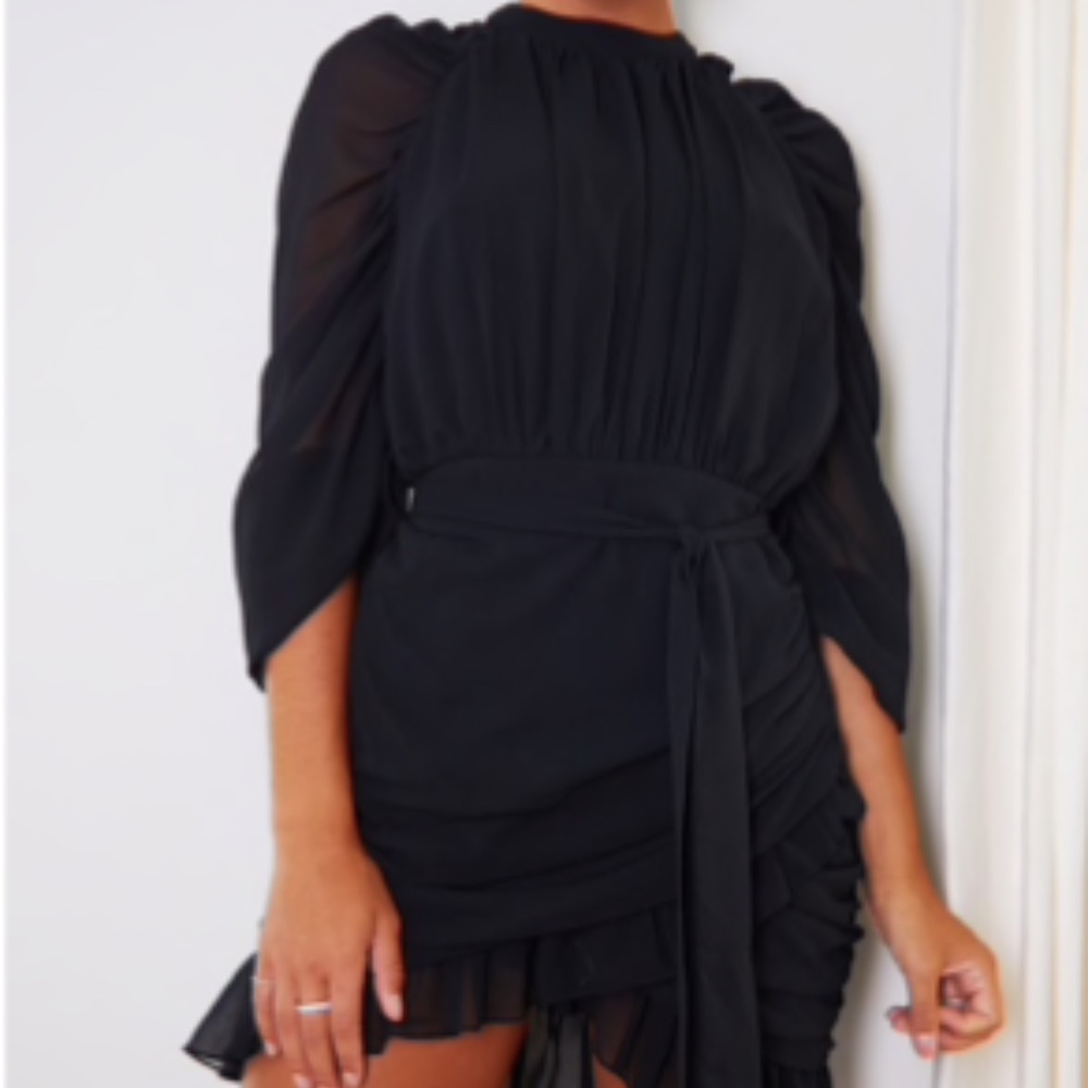 Black Chiffon Dress